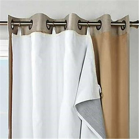 COMMONWEALTH HOME FASHIONS 101 in. Thermalogic Ultimate Multi Purpose Hotel Quality Blackout Curtain Liner 70472-150-101